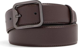 Piquadro 1.4 Leren Riem met Stiftgesp - Heren - Riemen - Bruin - ONE Size - Leer - Accessoires