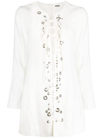 Alexis Tunica con occhielli - Bianco