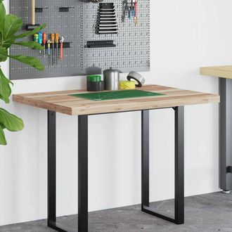Berkfield Home Versatile Desk Top Untreated 120x70x4 cm Solid Wood Acacia in Brown | Size: 120 x 70 x 4 cm
