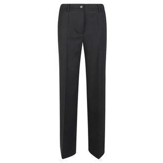 P.A.R.O.S.H. Straight Trousers, female, Black, S, Liliuxy Wide Leg Pant