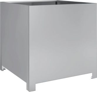 vidaXL Jardinera de acero galvanizado 50x50x50 cm Vidaxl