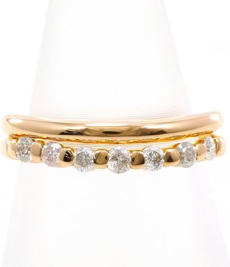 C&A Pink Gold Pink Gold (18K) Band Ring (Pre-Owned)