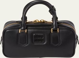 Miu Miu Zip Calf Leather Top-Handle Bag