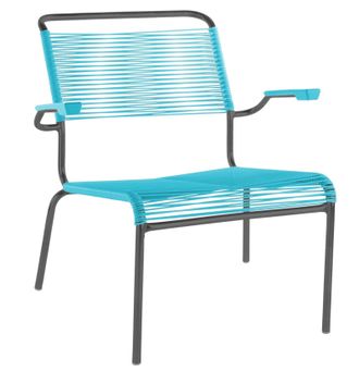 Schubiger M&ouml;bel Spaghetti-Lounger S&auml;ntis mit Armlehnen