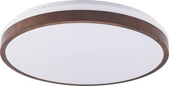 Lindby L&aacute;mpara De Techo Led hudsona En Marr&oacute;n Madera - Lindby