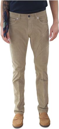 Mason's Slim-fit Broeken - Heren - Slim Fit Broeken - Beige - W33 - Katoen - Broeken