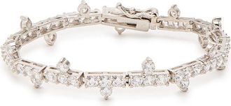 Kenneth Jay Lane CZ BY Kenneth Jay Lane Crystal-embellished Rhodium-plated Bracelet - Silver - One Size