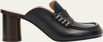 J.W.Anderson Leather Loafer-Inspired Mule Sandals