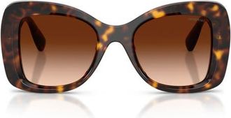 Swarovski 51mm Butterfly Sunglasses in Havana /Gradient Brown at Nordstrom