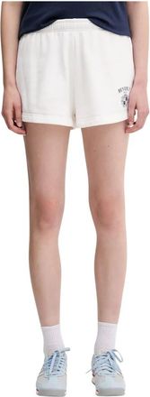 Sporty & Rich Mujer, Pantalones cortos, Blanco, Talla: L