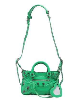 Balenciaga Olive Leather Small Neo Cagole Tote (Authentic Pre-Loved)