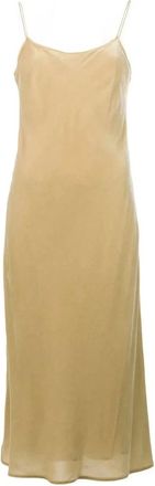 Vince Dames, Jurken, Beige, Maat: M Velours