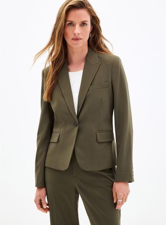 Contemporaine Womens Cinched single-button Blazer Jacket