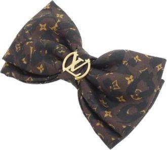 Louis Vuitton Pre-owned Vintage Canvas Hair Clip - Dames - Vintage Accessoires - Bruin - ONE Size - Vintage