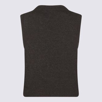 Ganni Womens Sweaters Black Sand _wo Recyled Wo Recycled Pa