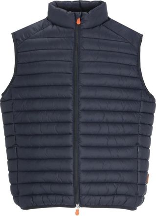 Save The Duck Gewatteerd Doorgestikt Vest - Heren - Bodywarmers - Blauw - M - Polyester - Jassen