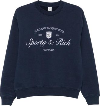 Sporty & Rich Logo-embroidered Sweatshirt