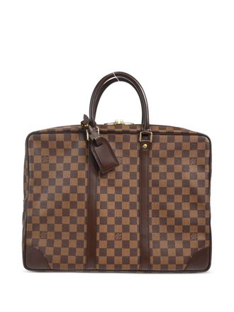 Louis Vuitton 2005 Voyage briefcase - unisex - Leather/Canvas - One Size - Brown