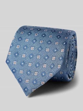 Willen Krawattenfabrik Seidenkrawatte mit Strukturmuster in Royal, Größe 1