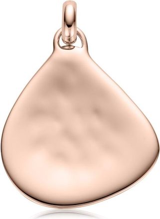 Monica Vinader Large Siren Pendant, Rose Gold Vermeil on Silver