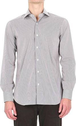 Barba Bacchettata Stretch Poplin Shirt Linea Milano