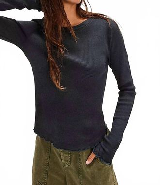 Free People Easy Does It Tee In Black