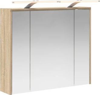 vidaXL Armario Con Espejo De Ba&ntilde;o Roble Sonoma 73,5 X 16 X 62,5 Cm Vidaxl