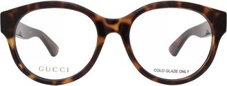 Gucci Demo Oval Ladies Eyeglasses GG1580O 002 53