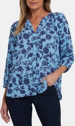 NYDJ Pintuck Top in Villebon at Nordstrom Rack, Size Xx-Small