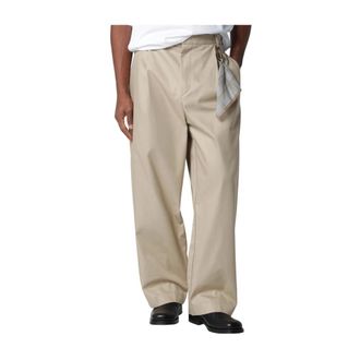 Darkpark Wide Trousers, male, Beige, Size: L Davide Wide-Leg Trousers