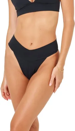 L*Space Quinn Bikini Bottom in Black at Nordstrom, Size X-Small