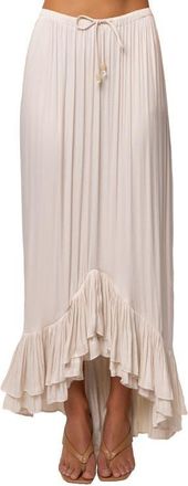 JLUXLABEL Sun And Sand Maxi Skirt in Ivory at Nordstrom, Size Medium