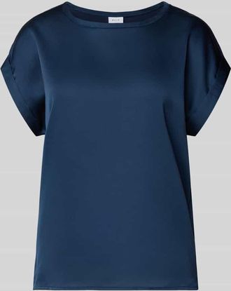 Vila T-Shirt aus Satin Modell ELLETTE in Marine, Gr&ouml;&szlig;e 34