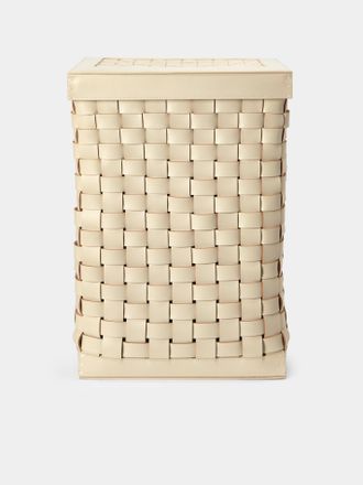 Riviere Barcelona Water-Resistant Leather Laundry Basket
