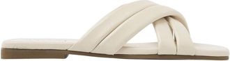 VIA VAI Kiki Lot Slippers - Dames - Sandalen - Beige - 39 EU - Leer - Schoenen