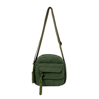 Generic Casual Multi Layer Shoulder Bag Versatile Small Square Bag Women Crossbody Bag Satchel Hobo Bag Travel Work Purse (Green)