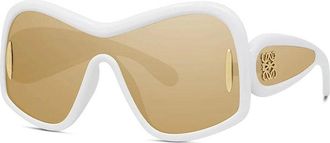 Loewe LW40131I25G Shield Frame Sunglasses - White