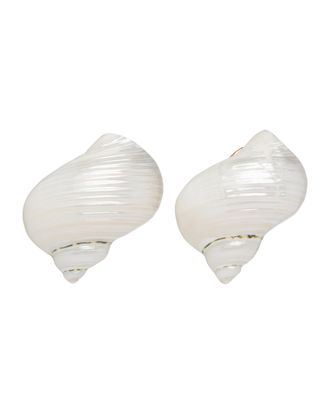 Prada Silver earrings with shells