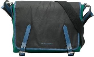 Burberry Pre-owned Cross Body Bags, female, Black, Size: ONE SIZE Pre-owned Nylon Crossbody Bag