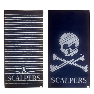 Scalpers Set de 2 toallas de algod&oacute;n azul 90x180cm
