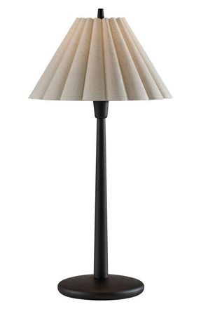 Adesso Scallop Table Lamp in Black at Nordstrom