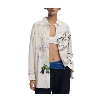 Desigual Mujer, Blusas y Camisas, Blanco, Talla: S