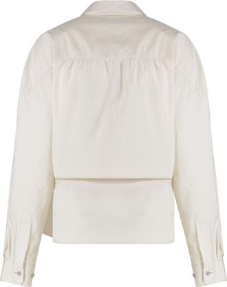 Christophe Lemaire Womens Shirt Silk-Cotton Cream