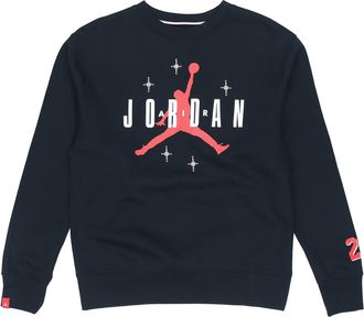 Nike Jordan Mens Air Jordan Athleisure Casual Sports Round Neck Pullover Black DO9153-010