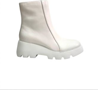 Naked Feet Womens Xenus Platform Ankle Boots In Mist