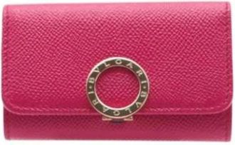 Bulgari Pre-owned Accessories, female, Pink, Size: ONE SIZE Pre-owned Keycase