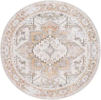 Safavieh Alfombra Poliéster Beige/Oro 183 X 183 cm