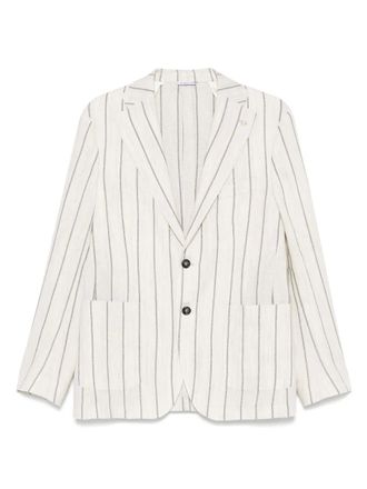 Manuel Ritz striped blazer - Neutrals