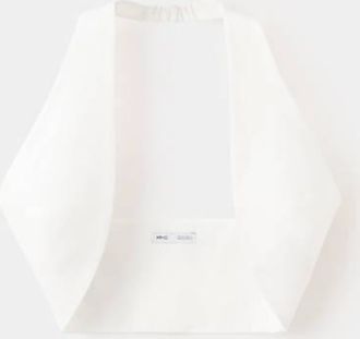 Mango Top crop incrociato bianco sporco - Donna - S - MANGO