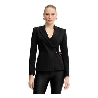 Just Cavalli Single-breasted Jacket - Dames - Jassen - Zwart - Maat: XS Leer
